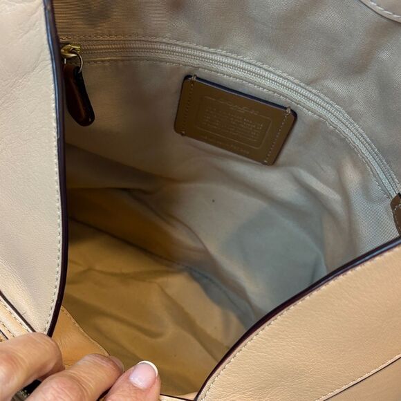 Coach Lexy Jacquard Canvas & Leather Shoulder Bag - Picture 13 of 16